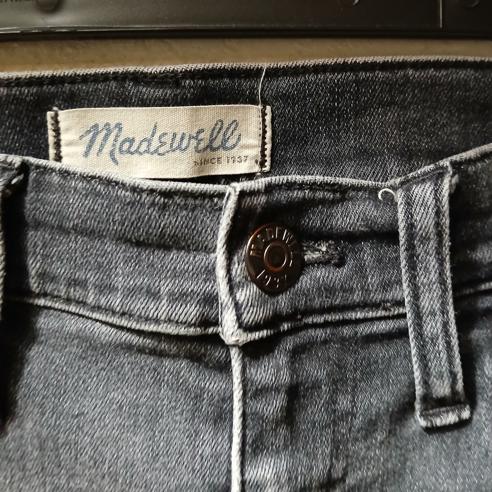 Madewell Charcoal Denim Shorts - Picture 2 of 8